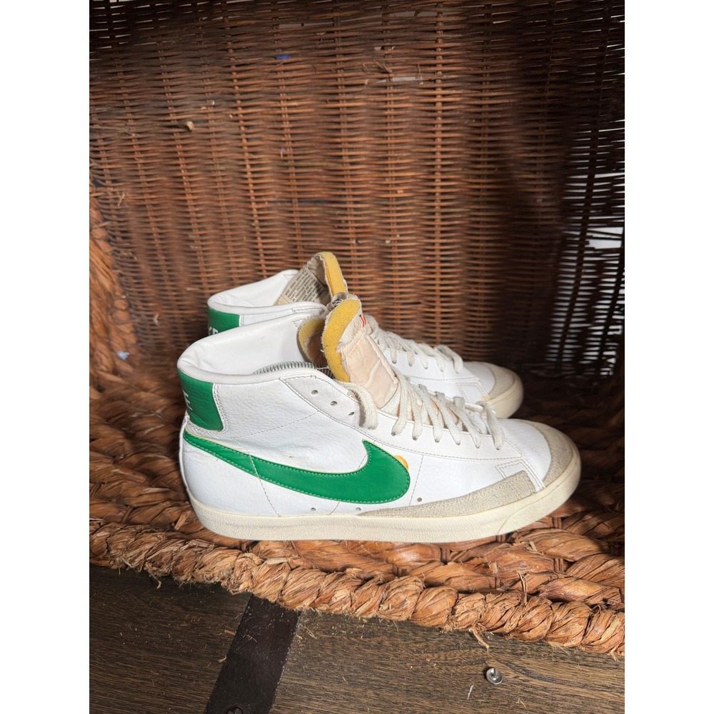Nike Blazer Mid 77 Vintage White Pine Green BQ6806-115 Mens 10‎ High Top Shoes